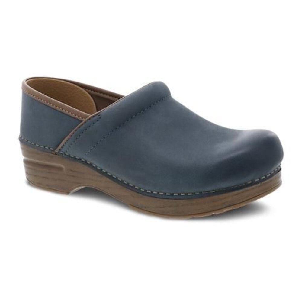 Nubuck Denim Blue Dansko Clogs